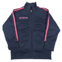 Tmavomodrá propínací mikina Givova