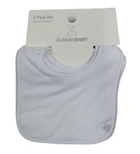 Nové - 5x bílý froté bryndák Dunnes