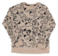 Růžová plyšová mikina se Snoopym M&S