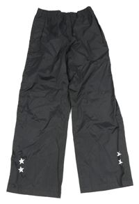 Antracitové šusťákové nepromokavé funkční kalhoty Crivit