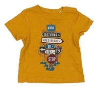 Okrové tričko s ukazateli Orchestra