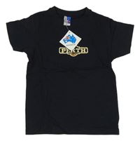 Nové - Černé tričko s výšivkou