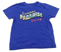 Modré tričko s nápisem Primark