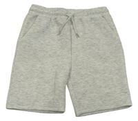 Světlešedé vzorované teplákové kraťasy Primark