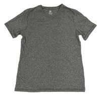 Tmavošedé melírované tričko H&M