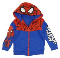 Modro-červená propínací mikina s kapucí - Spiderman George