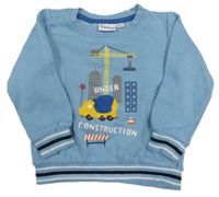 Světlemodrá mikina s bagrem Impidimpi