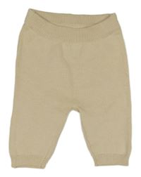 Smetanové pletené tepláky Ergee