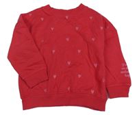 Malinová mikina se srdíčky George