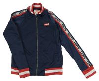 Tmavomodrá sportovní propínací mikina s logem Levi´s