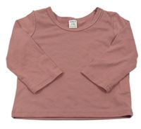 Starorůžové triko shein