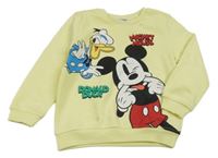 Žlutá mikina s Mickeym a Donaldem Primark