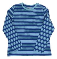 Modré pruhované triko 