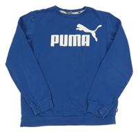 Modrá mikina s logem Puma