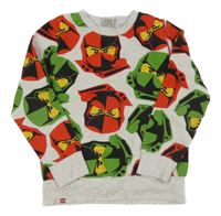 Šedo-barevná mikina s Lego Ninjago 