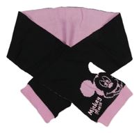 Černo-růžová šála s Mickeym Primark