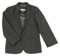 Tmavošedé melírované vlněné sako Rocha John Rocha