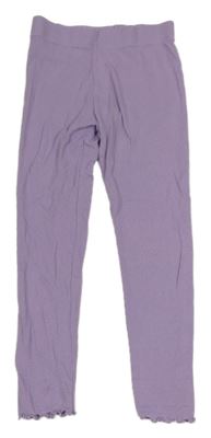 Lila žebrované legíny Primark
