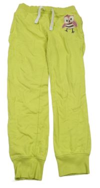 Světlezelené tepláky se sovou Kids