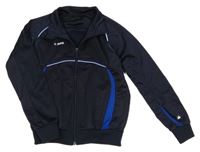 Tmavomodrá propínací sportovní mikina Jako