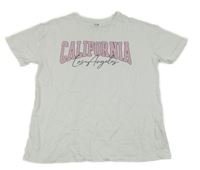 Bílé tričko s nápisem C&A