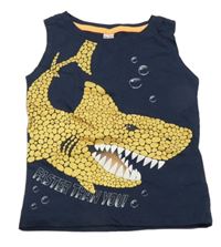 Tmavomodré tílko se žralokem Dopodopo