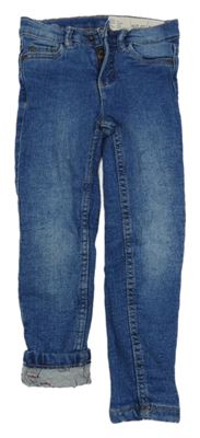 Modré podšité slim fit rifle Lupilu
