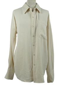 Dámská smetanová oversized halenka Boohoo 