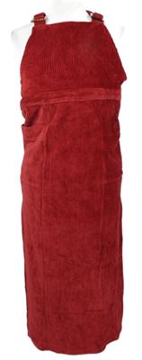 Dámské červené manšestrové midi šaty Topshop 