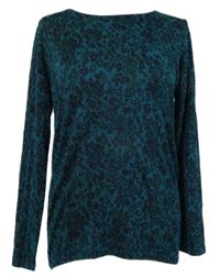 Dámský petrolejovo-černý vzorovaný lehký svetr Next 