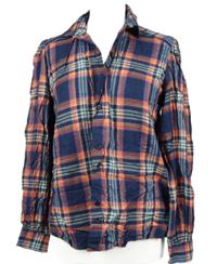 Dámská tmavomodro-růžová kostkovaná halenka Next 