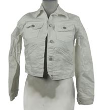 Dámská bílá riflová crop bunda GAP 