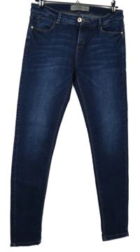 Dámské tmavomodré skinny rifle C&A