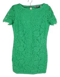 Dámské zelené krajkové minišaty Dorothy Perkins 