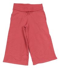 Růžové crop tepláky 