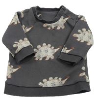 Šedá mikina s dinosaury M&S