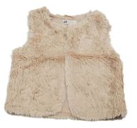 Světlerůžová kožešinová vesta H&M