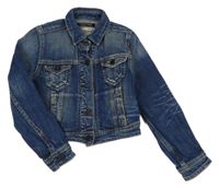 Modrá riflová bunda