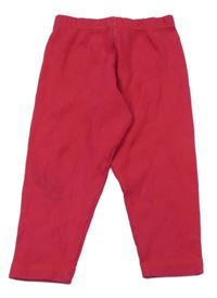 Fuchsiové žebrované tepláky