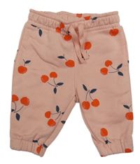 Světlerůžové tepláky s třešněmi Primark