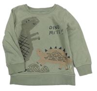 Khaki mikina s dinosaury George