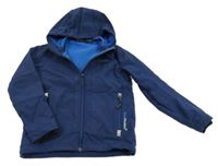 Tmavomodrá softshellová bunda kapucí CMP