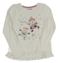 Bílé triko s obrázkem Little kids