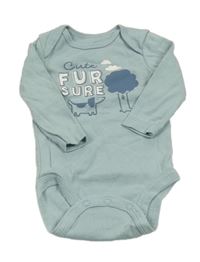 Světlemodré body s nápisem a pejskem Carter's