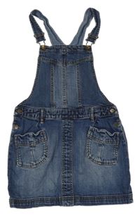 Tmavomodré riflové laclové šaty