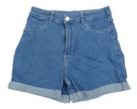 Modré riflové elastické kraťasy Denim Co.