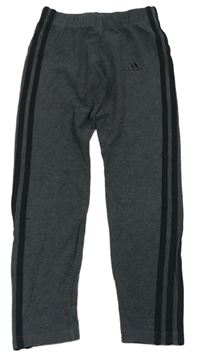 Tmavošedé legíny Adidas