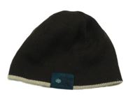 Kávová oboustranná čepice 