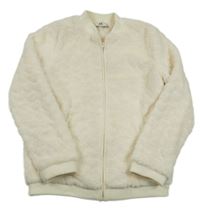 Vanilková kožešinová podšitá bunda C&A