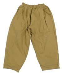 Karamelové široké kalhoty 